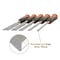 Buck Brothers 5 Piece Pro Full Tang Wood Chisel Set  1/4 in, 1/2 in, 3/4 in, 1 in 74850 - alternate 2
